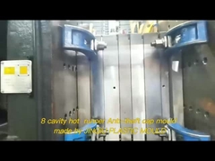 قالب غطاء HDPE مضاد للسرقة بـ 8 تجاويف، عداء بارد D35 للمواد الكيميائية