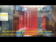 8 التجويف 24-410 القرص فوق غطاء فوق الجزء PP القالب حقن ل 160-200T آلة